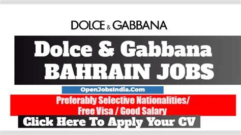 dolce gabbana вакансии|dolce gabbana jobs.